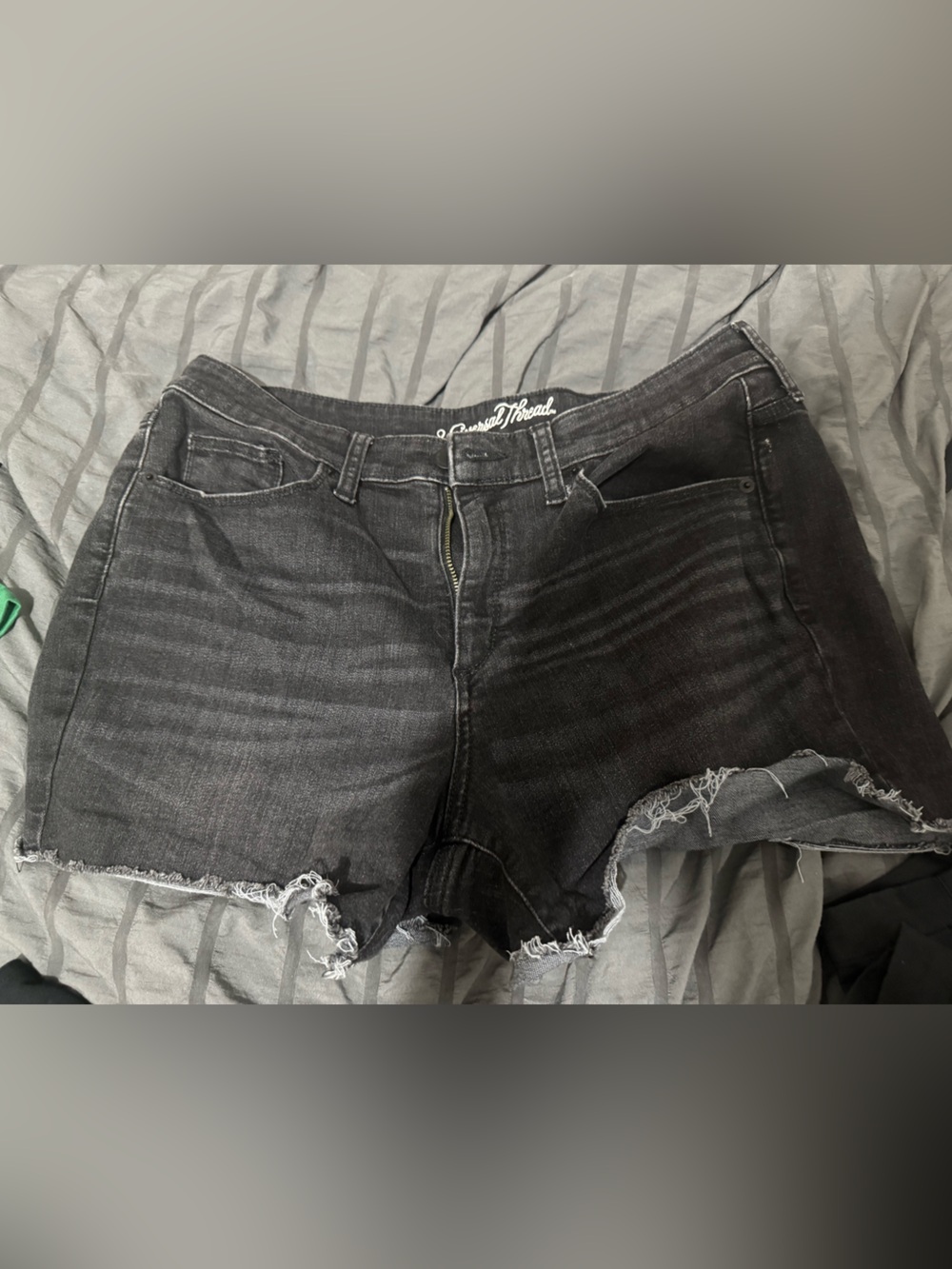 Universal Thread Black Washed Denim Cutoff Shorts
